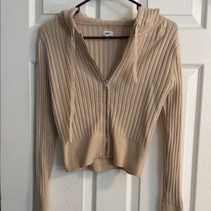 AE Ribbed Zip-Up Sweater